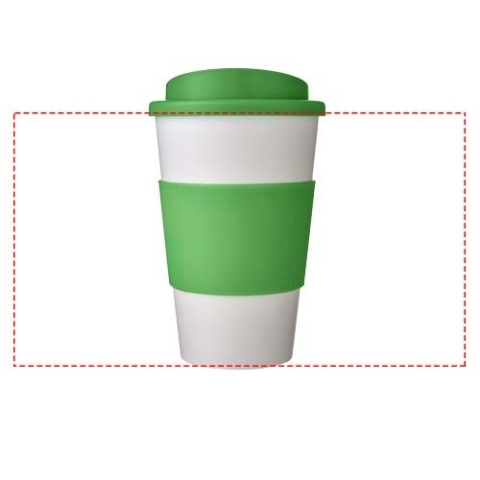 Americano® 350 ml Isolierbecher mit Schutzring - weiss / grün – Bild 8