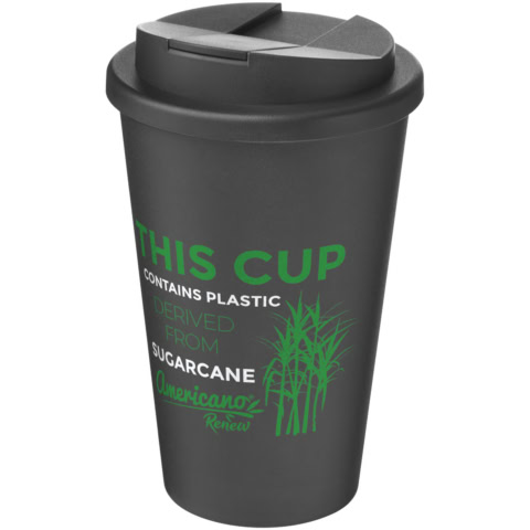 Americano® Renew 350 ml Isolierbecher mit auslaufsicherem Deckel - granitfarben - Logo 1