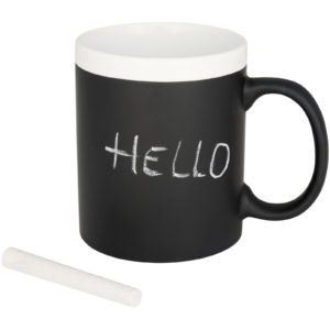 Chalk-write 330 ml Keramiktasse – weiss