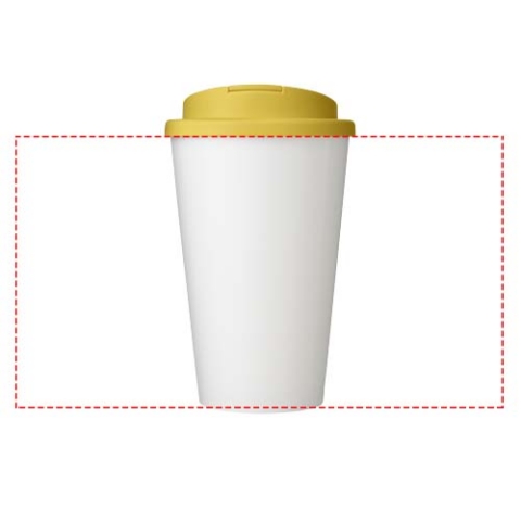Brite-Americano® Eco 350 ml Isolierbecher mit auslaufsicherem Deckel - gelb – Bild 5