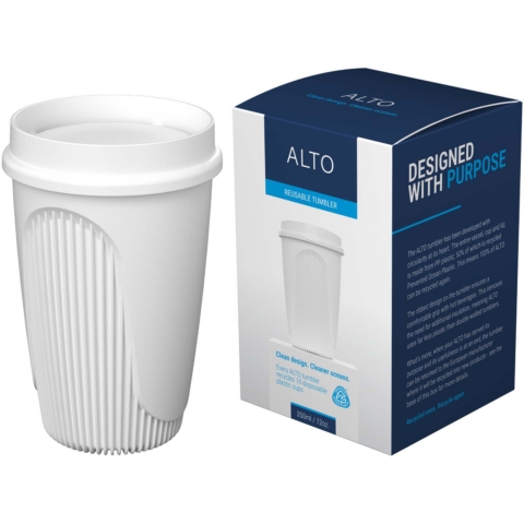 Alto POP 350 ml Becher mit 360°-Deckel - weiss - Extra 3