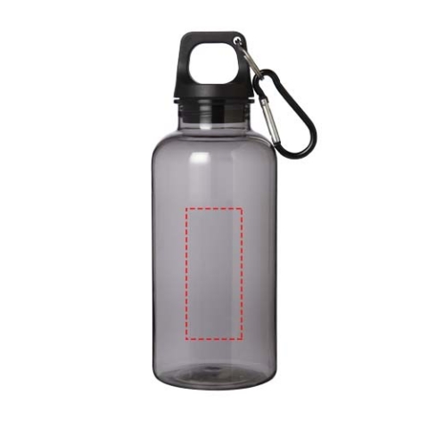 Oregon 400 ml RCS-zertifizierte Trinkflasche aus recyceltem Kunststoff mit Karabiner - schwarz – Bild 6