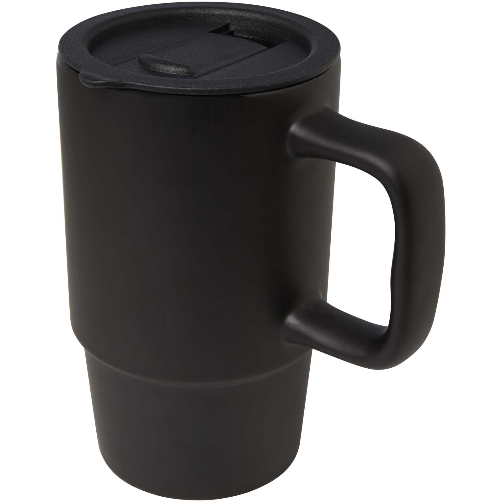 Carter 450 ml Keramiktasse mit Kunststoffdeckel - schwarz - Hauptfoto