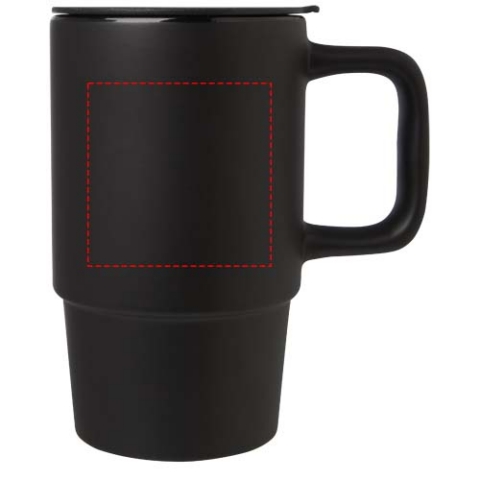 Carter 450 ml Keramiktasse mit Kunststoffdeckel - schwarz – Bild 10