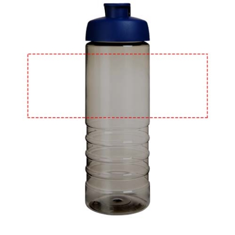 H2O Active® Eco Treble 750 ml Sportflasche mit Stülpdeckel - kohle / blau – Bild 5