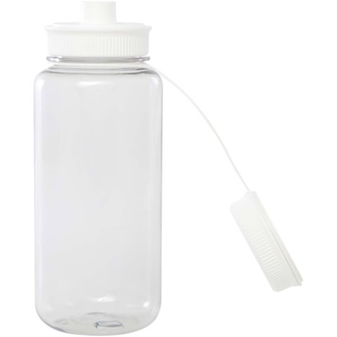 Ryder 900 ml RCS-zertifizierte RPET-Sportflasche mit Multifunktionsdeckel - weiss - Extra 1