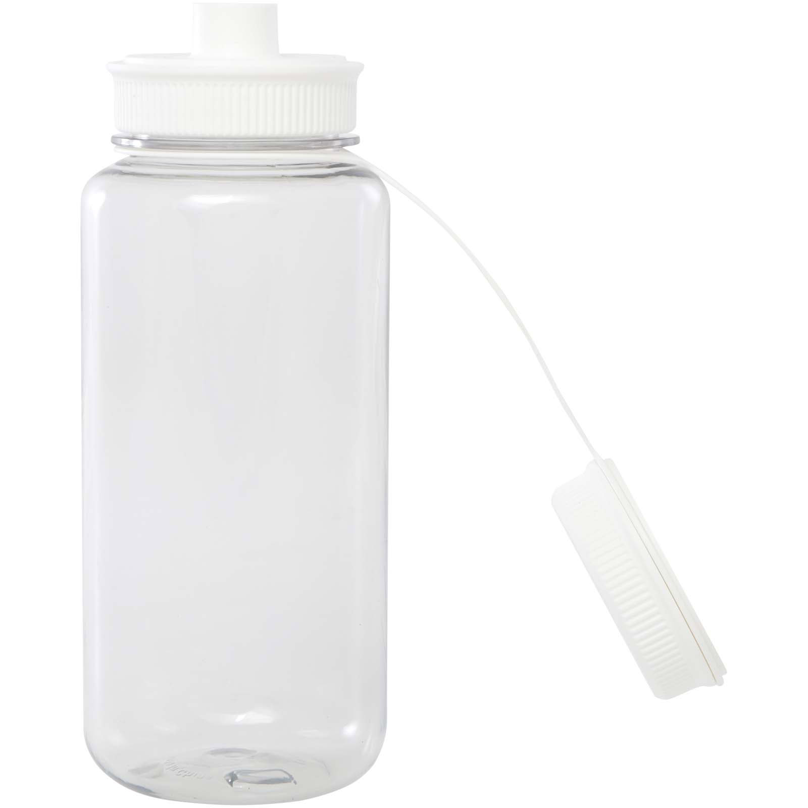 Ryder 900 ml RCS-zertifizierte RPET-Sportflasche mit Multifunktionsdeckel - weiss - Extra 1