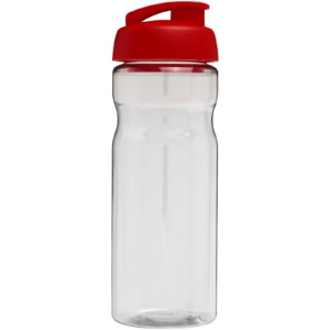 H2O Active® Eco POP Base 650 ml Sportflasche mit Klappdeckel - transparent - Rückseite