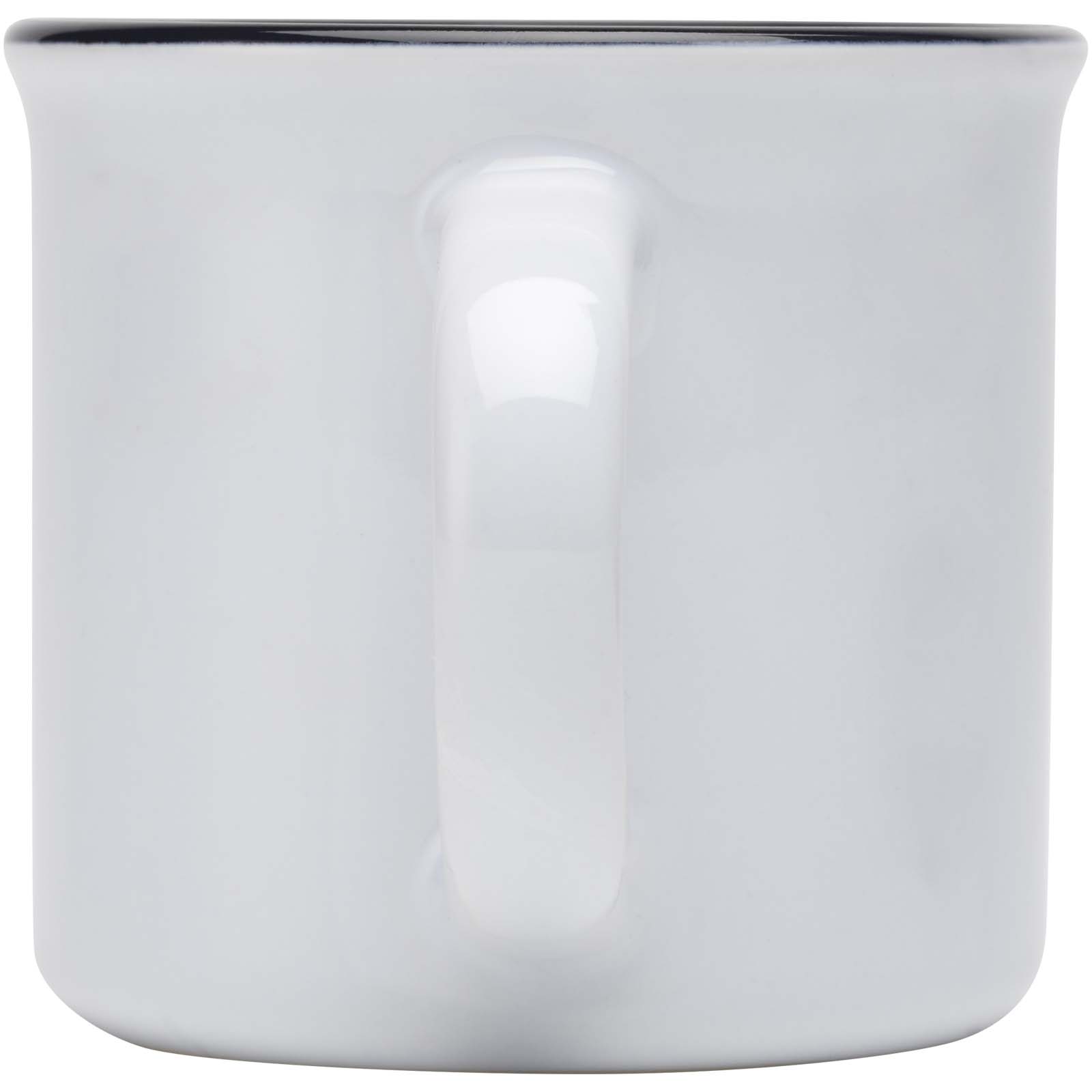 Bari Keramiktasse 240 ml mit glänzender Oberfläche - weiss - Rückseite