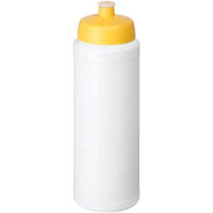 Baseline® Plus 750 ml Flasche mit Sportdeckel – weiss / gelb