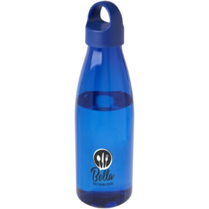 Bergen Trinkflasche aus recyceltem Kunststoff 800 ml - royalblau - Logo 1