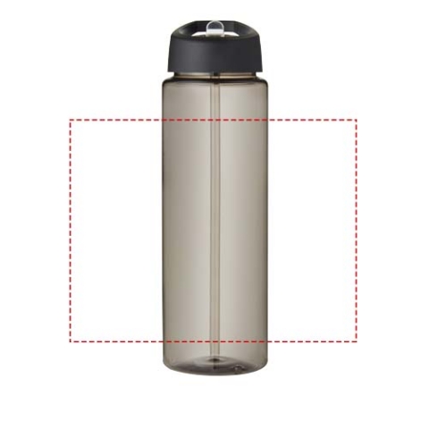 H2O Active® Vibe 850 ml Sportflasche mit Ausgussdeckel - charcoal / schwarz – Bild 6