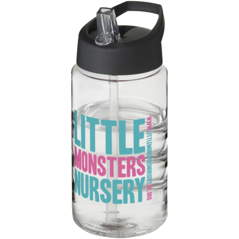 H2O Active® Bop 500 ml Sportflasche mit Ausgussdeckel - transparent - Logo 1