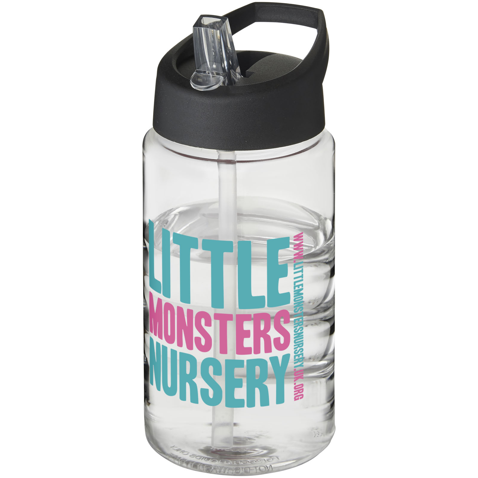 H2O Active® Bop 500 ml Sportflasche mit Ausgussdeckel - transparent - Logo 1