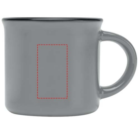 Bari Keramiktasse 240 ml mit glänzender Oberfläche - grau – Bild 7