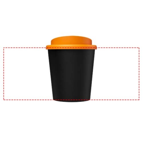 Americano® Espresso Eco 250 ml recycelter Isolierbecher - schwarz / orange – Bild 7