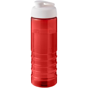 H2O Active® Eco Treble 750 ml Sportflasche mit Stülpdeckel – rot / weiss