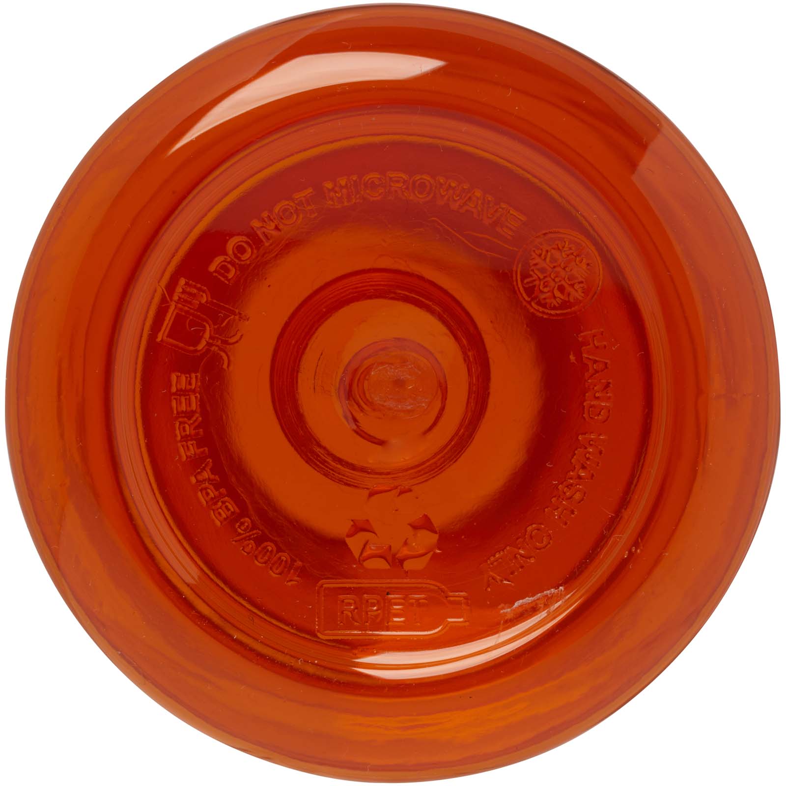 Illuminate 600 ml RPET-Wasserflasche - orange - Extra 2