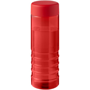 H2O Active® Eco Treble 750 ml Sportflasche mit Drehdeckel – rot / rot