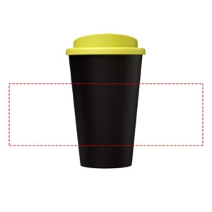 Americano® 350 ml Isolierbecher – schwarz / limone