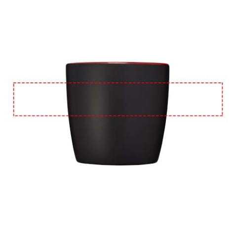 Riviera 340 ml Keramikbecher - schwarz / rot – Bild 8