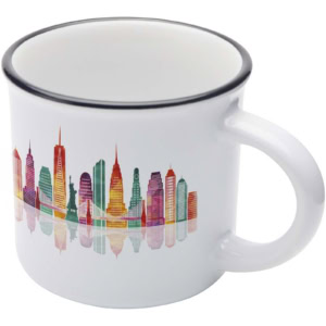 Bari 240 ml Sublimation Keramiktasse - weiss - Logo 1