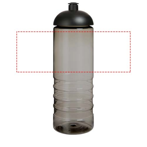 H2O Active® Eco Treble 750 ml Sportflasche mit Stülpdeckel - kohle / schwarz – Bild 5