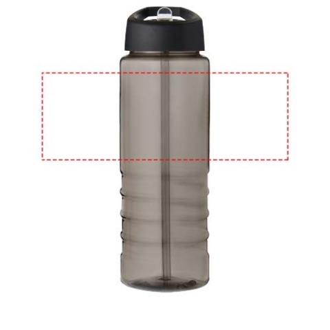 H2O Active® Eco Treble 750 ml Sportflasche mit Stülpdeckel - kohle / schwarz – Bild 5