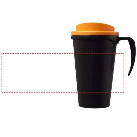 Americano® Grande 350 ml Isolierbecher - schwarz / orange – Bild 8