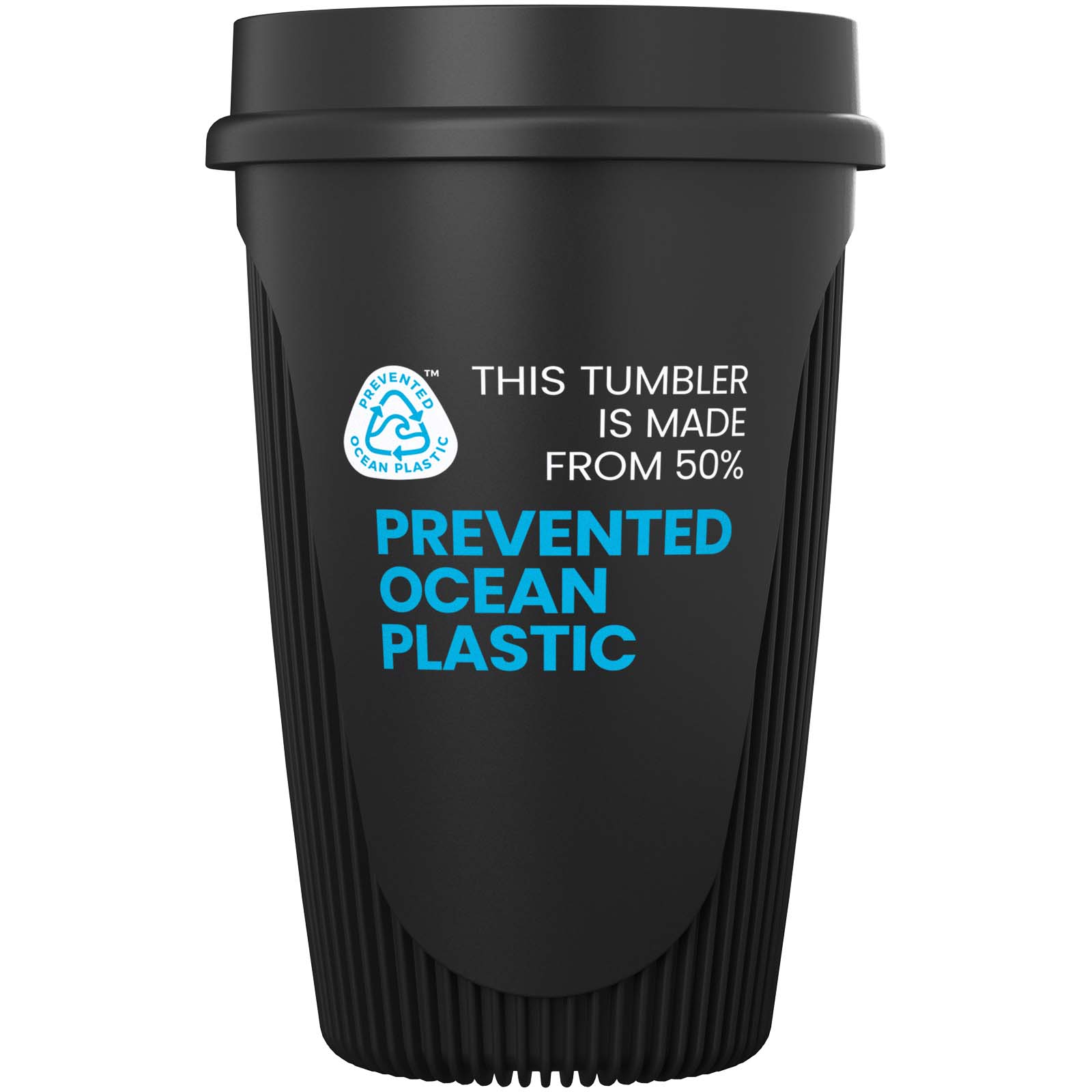 Alto POP 350 ml Becher mit 360°-Deckel - schwarz - Logo 2
