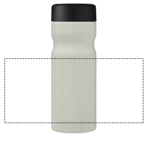 H2O Active® Eco Base 650 ml Sportflasche mit Drehdeckel - elfenbeinweiß / schwarz – Bild 6