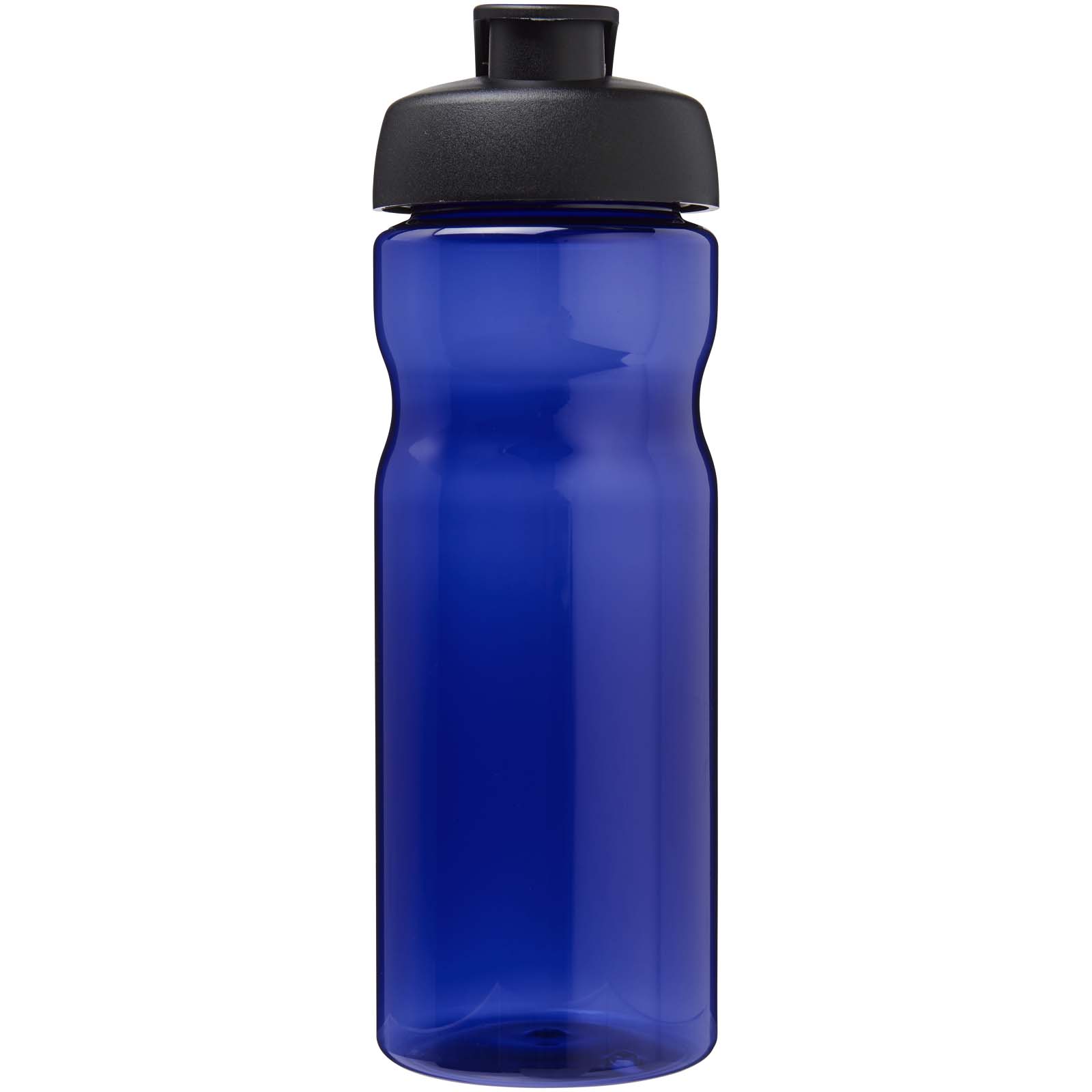 H2O Active® Eco POP Base 650 ml Sportflasche mit Klappdeckel - blau - Vorderseite