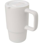 Carter 450 ml Keramiktasse mit Kunststoffdeckel - weiss - Hauptfoto