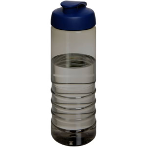H2O Active® Eco Treble 750 ml Sportflasche mit Stülpdeckel – kohle / blau