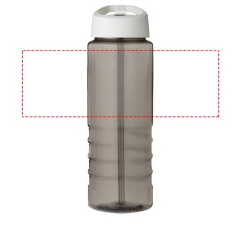 H2O Active® Eco Treble 750 ml Sportflasche mit Stülpdeckel - kohle / weiss – Bild 6
