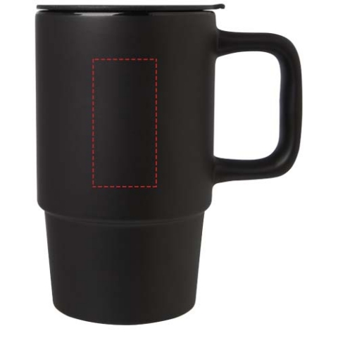 Carter 450 ml Keramiktasse mit Kunststoffdeckel - schwarz – Bild 9