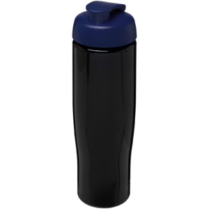 H2O Active® Tempo 700 ml Sportflasche mit Klappdeckel – schwarz / blau