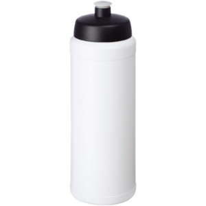 Baseline® Plus grip 750 ml Sportflasche mit Sportdeckel – weiss / schwarz