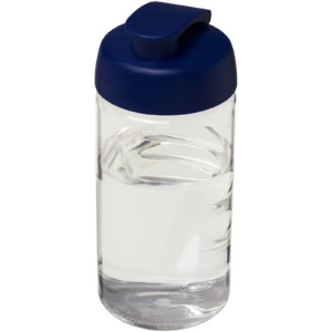 H2O Active® Bop 500 ml Sportflasche mit Klappdeckel – transparent / blau