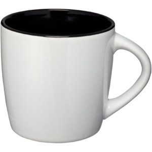 Aztec 340 ml Keramiktasse – weiss / schwarz