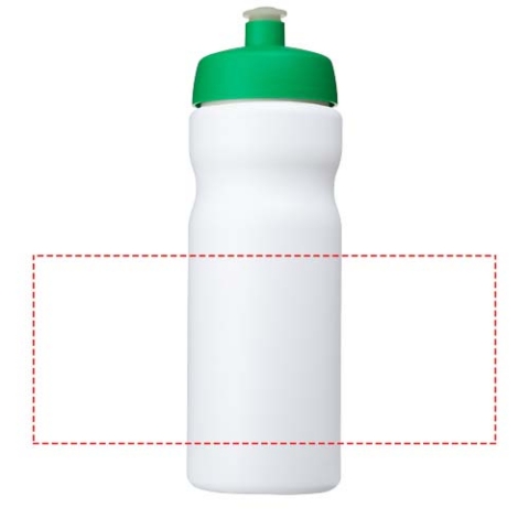 Baseline® Plus 650 ml Sportflasche - weiss / grün – Bild 5