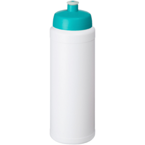 Baseline® Plus 750 ml Flasche mit Sportdeckel – weiss / aquablau