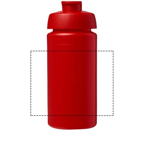 Baseline® Plus grip 500 ml Sportflasche mit Klappdeckel - rot – Bild 4