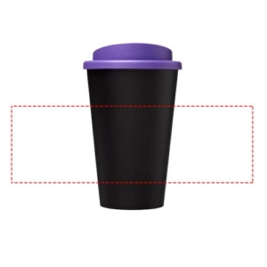Americano® 350 ml Isolierbecher – schwarz / lila