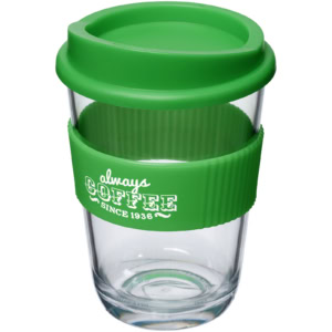 Americano® Cortado 300 ml Becher mit Schutzring - grün - Logo 1