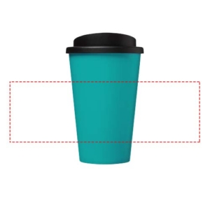 Americano® 350 ml Isolierbecher – aquablau / schwarz