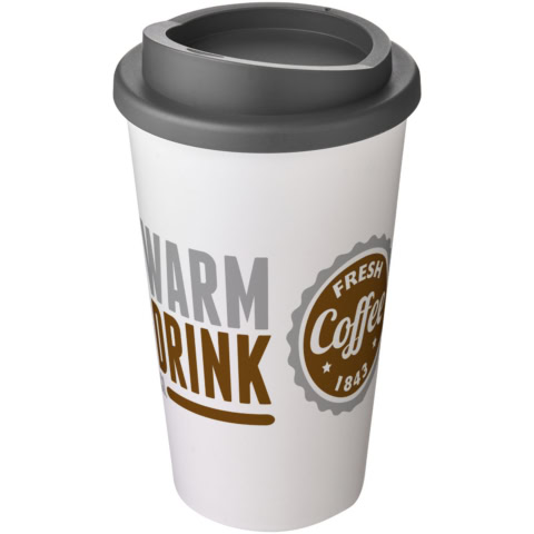 Americano® 350 ml Isolierbecher - weiss - Logo 1
