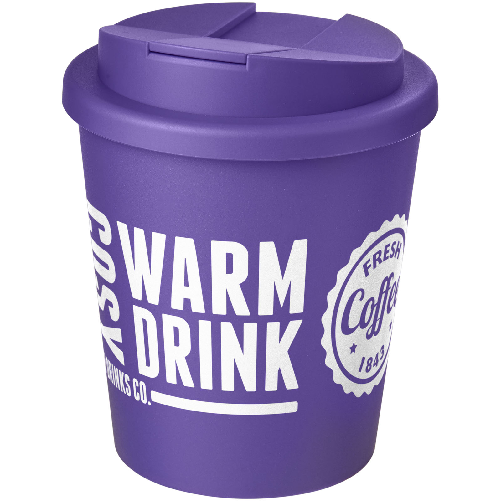 Americano® Espresso 250 ml Isolierbecher mit auslaufsicherem Schraubverschluss - lila - Logo 1