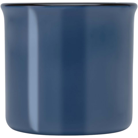 Bari Keramiktasse 240 ml mit glänzender Oberfläche - Ozeanblau - Vorderseite