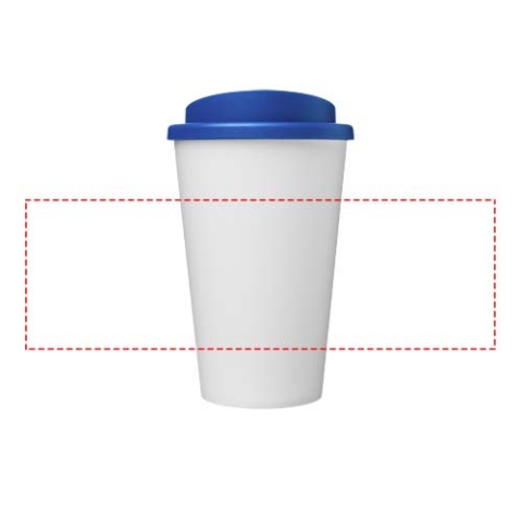 Americano® Eco 350 ml recycelter Becher - weiss / mittelblau – Bild 6
